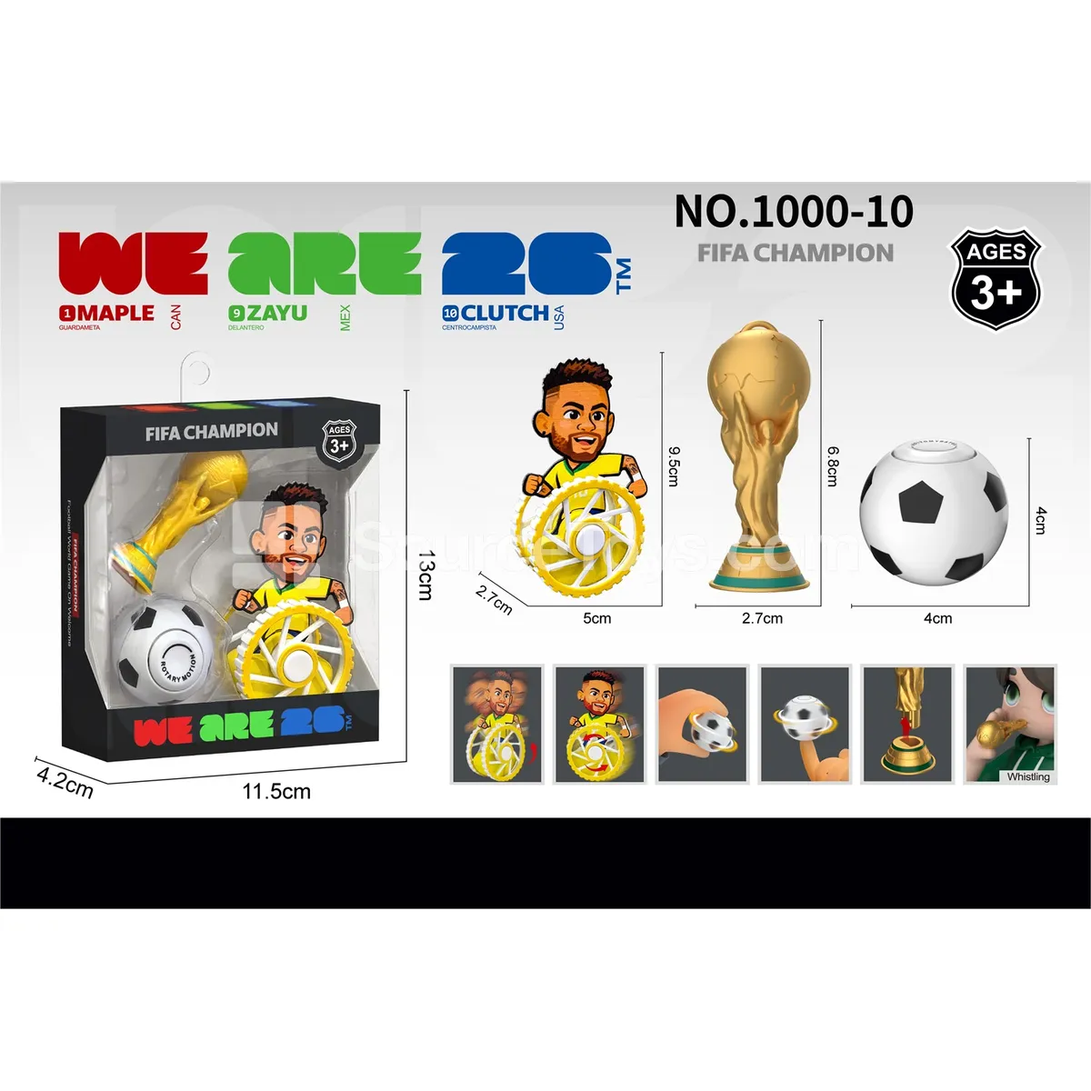 World Cup Tumbler + Trophy Whistle + Finger Spinner Soccer World Cup Tumbler + Trophy Whistle + Finger Spinner Soccer