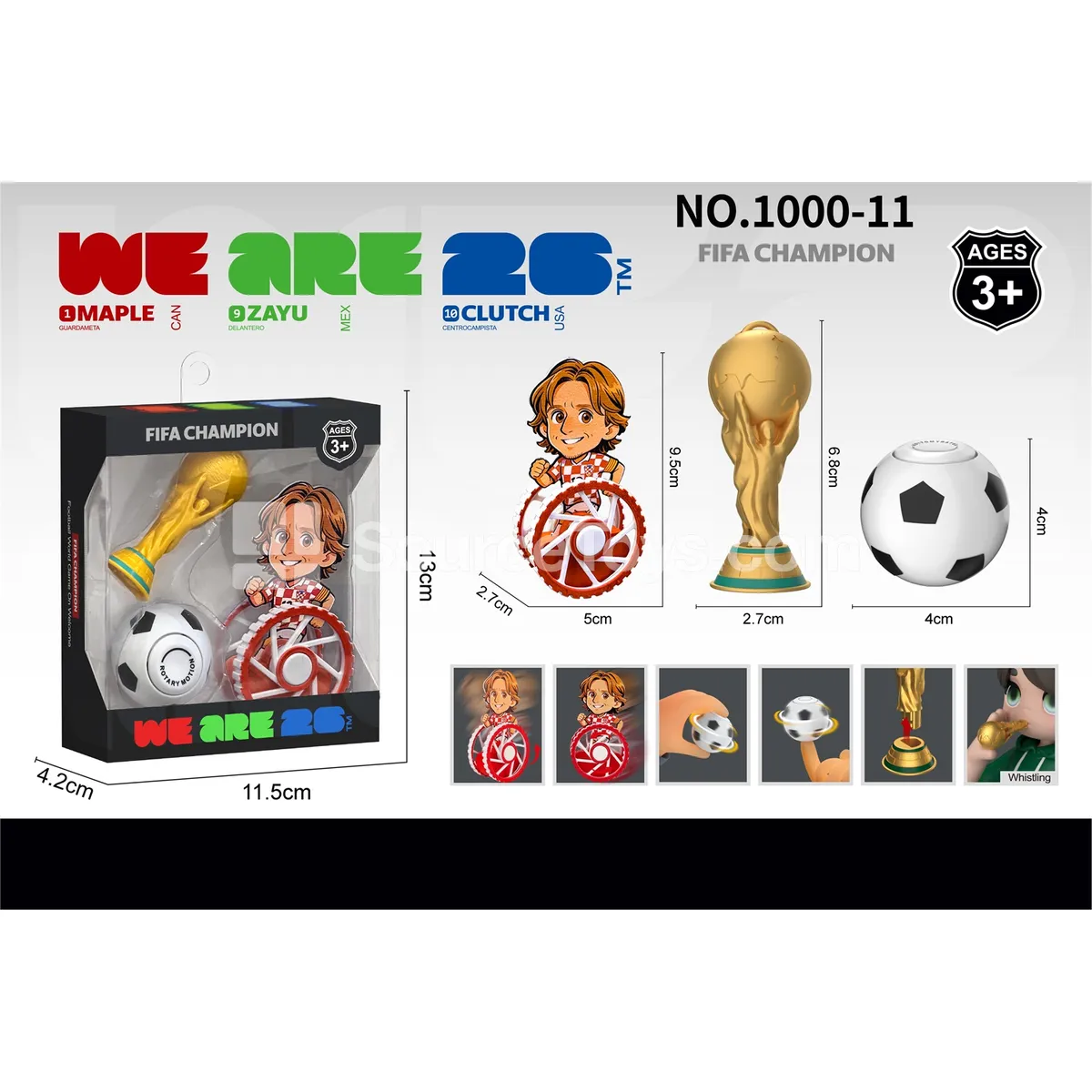 World Cup Tumbler + Trophy Whistle + Finger Spinner Soccer World Cup Tumbler + Trophy Whistle + Finger Spinner Soccer