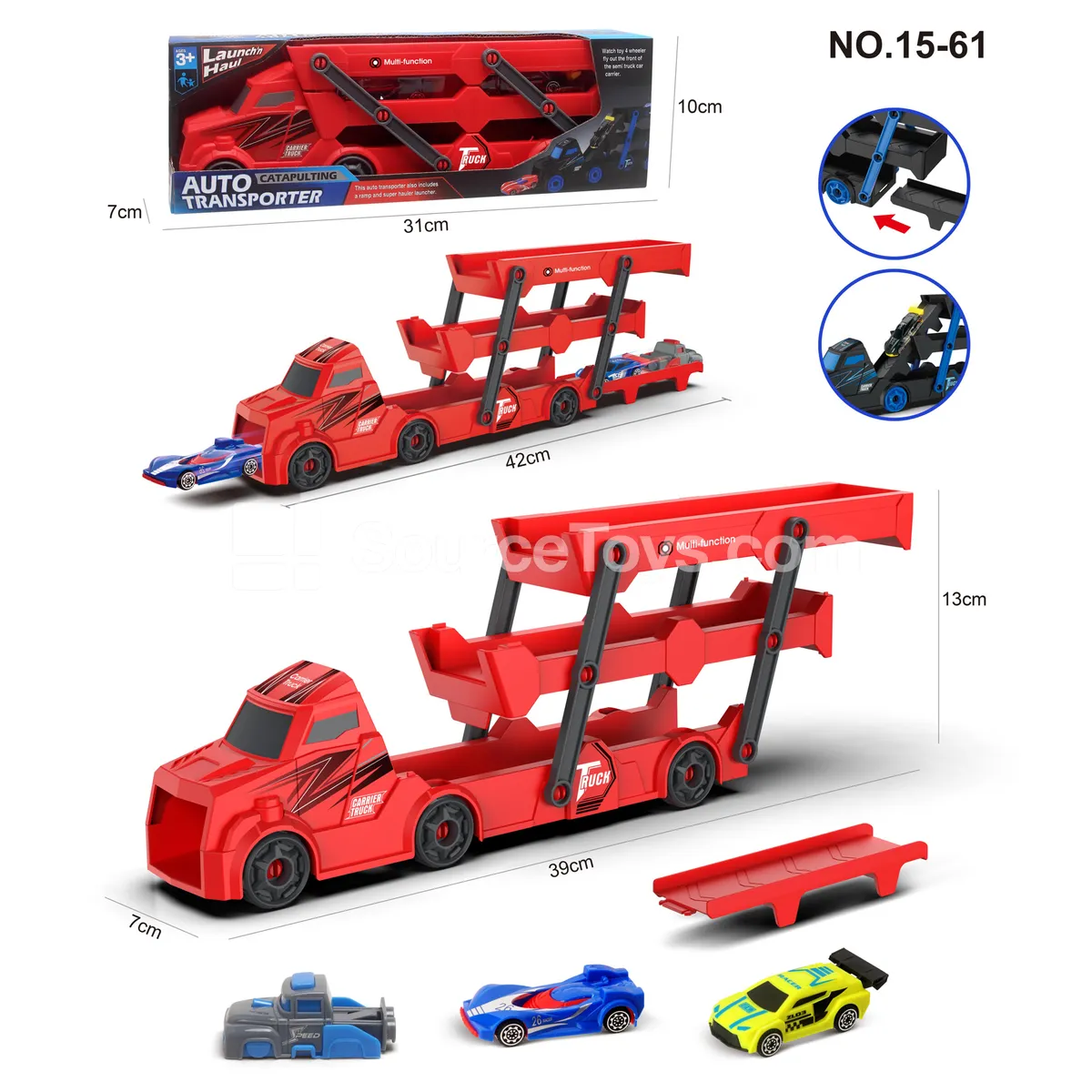 Tractor Folding Car with 2 Cars & 1 Launcher Tractor Folding Car with 2 Cars & 1 Launcher