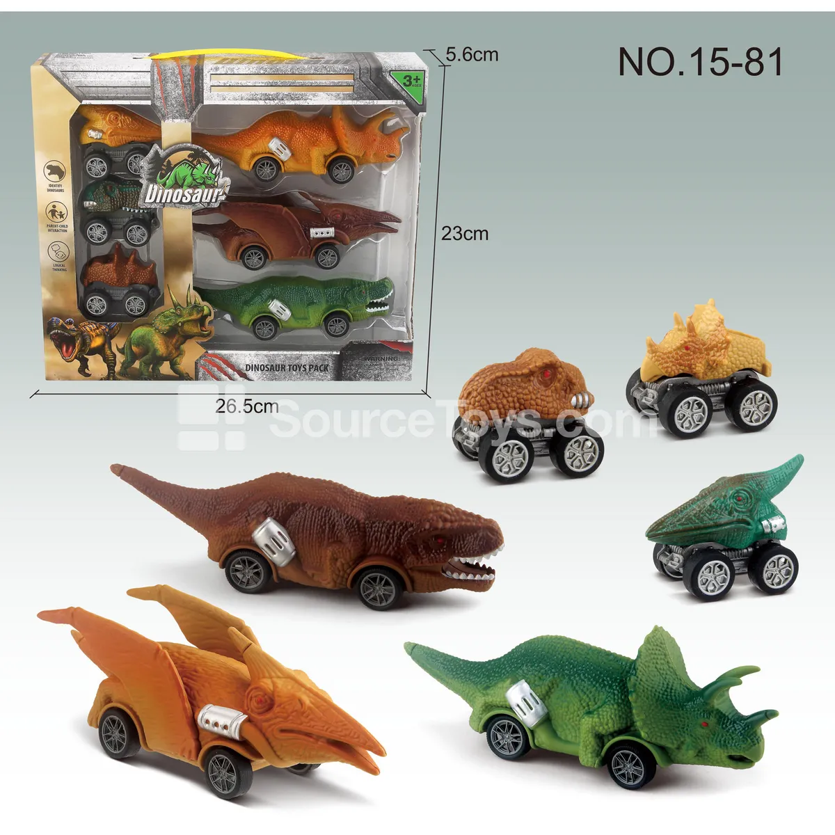 Dinosaur Car Pull-Back Dinosaur Set Dinosaur Car Pull-Back Dinosaur Set