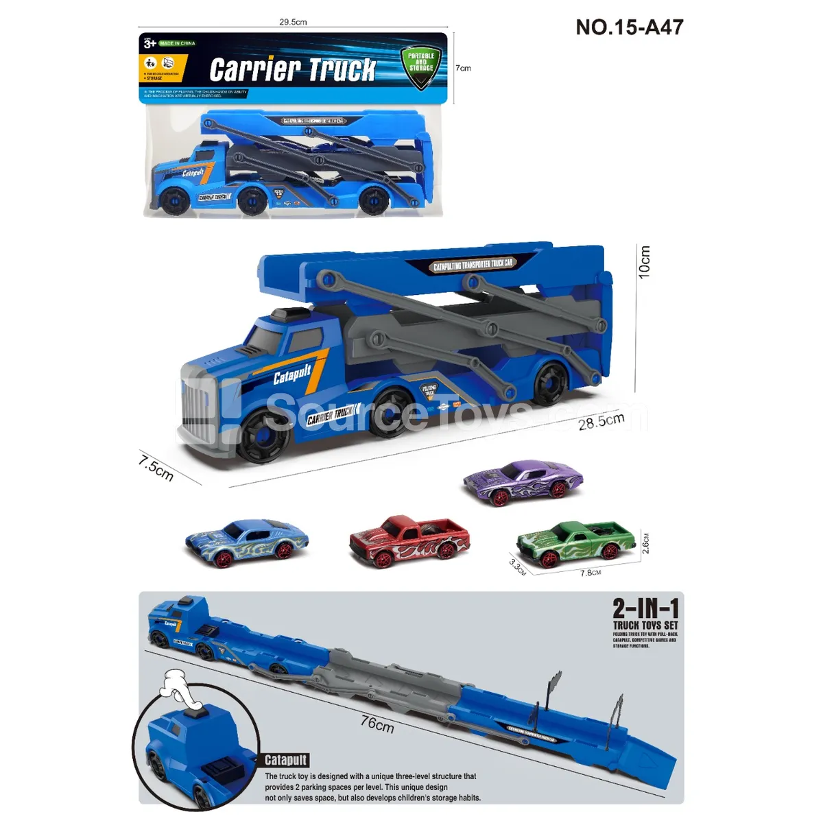 Launcher Track with 2 Muscle Cars Launcher Track with 2 Muscle Cars
