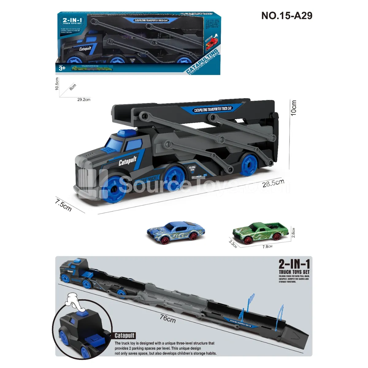 Launcher Track Car with 2 Muscle Cars Launcher Track Car with 2 Muscle Cars