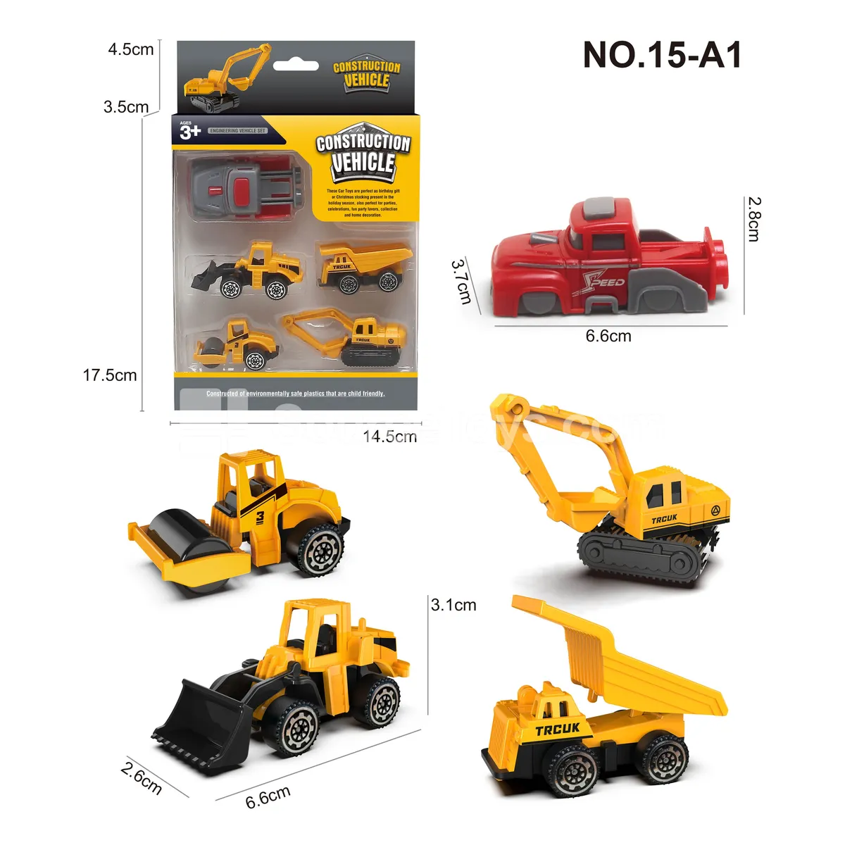 Construction AB Cars 4pcs + Launcher Construction AB Cars 4pcs + Launcher