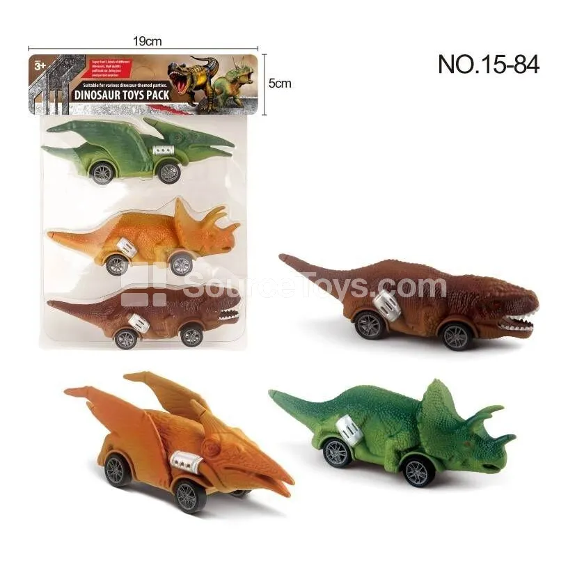 Dinosaur Car Pull-Back Dinosaur 3-Pack Dinosaur Car Pull-Back Dinosaur 3-Pack
