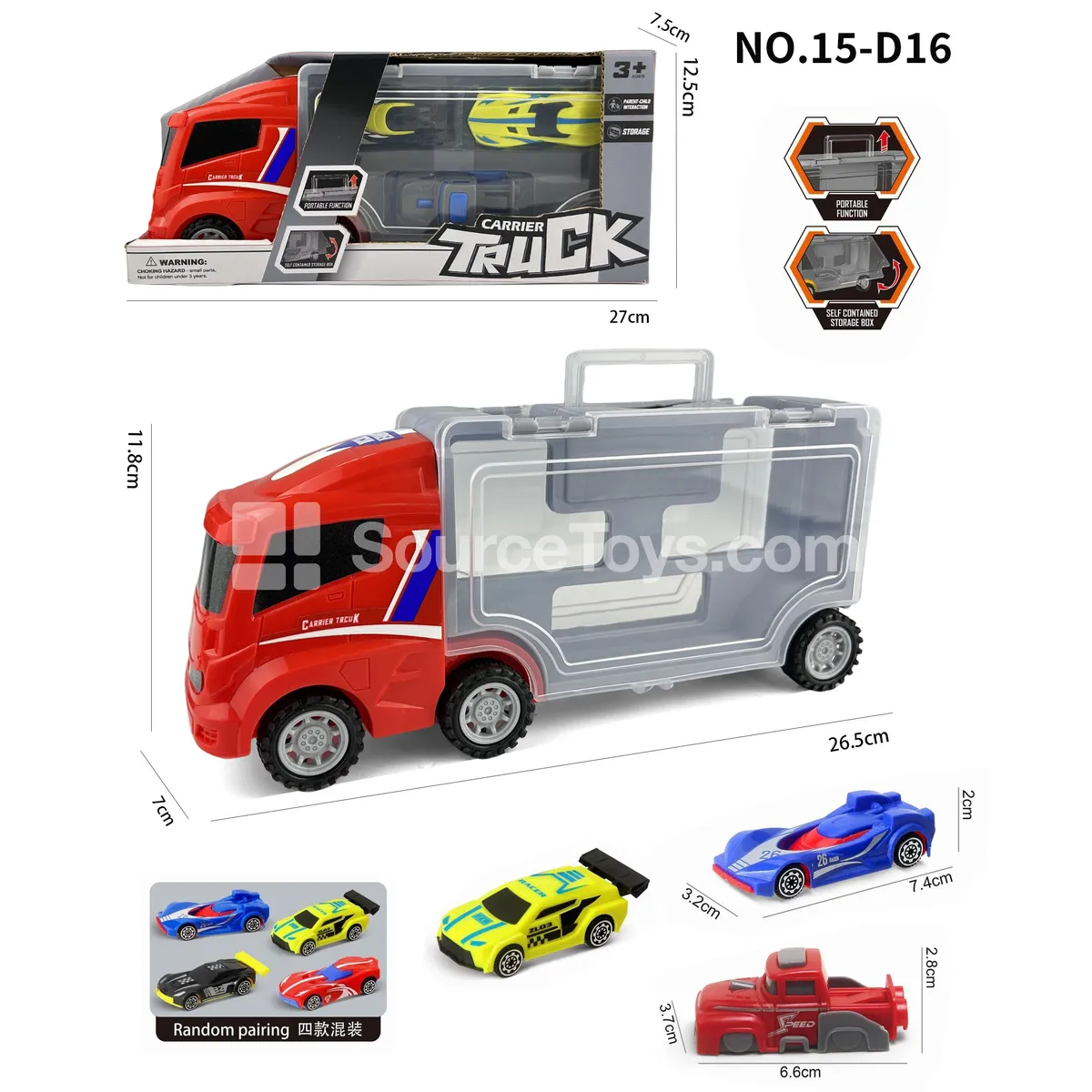 Square Storage Car with 2 AB Cars and Launcher Square Storage Car with 2 AB Cars and Launcher