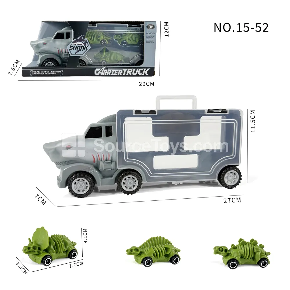 Shark Storage Car with 3 Dinosaur Skeleton Vehicles Shark Storage Car with 3 Dinosaur Skeleton Vehicles