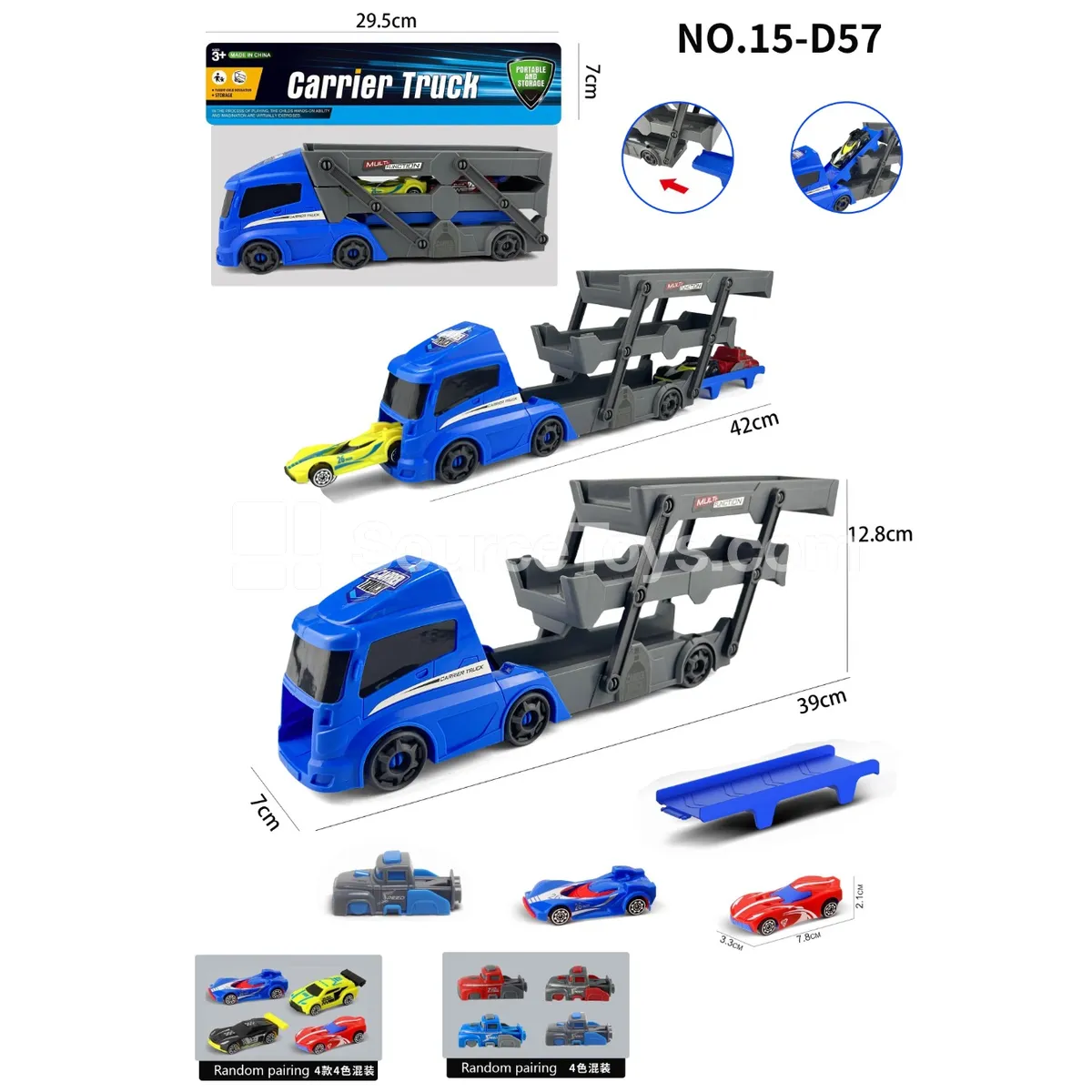 Folding Car with 2 Cars and 1 Launcher Folding Car with 2 Cars and 1 Launcher