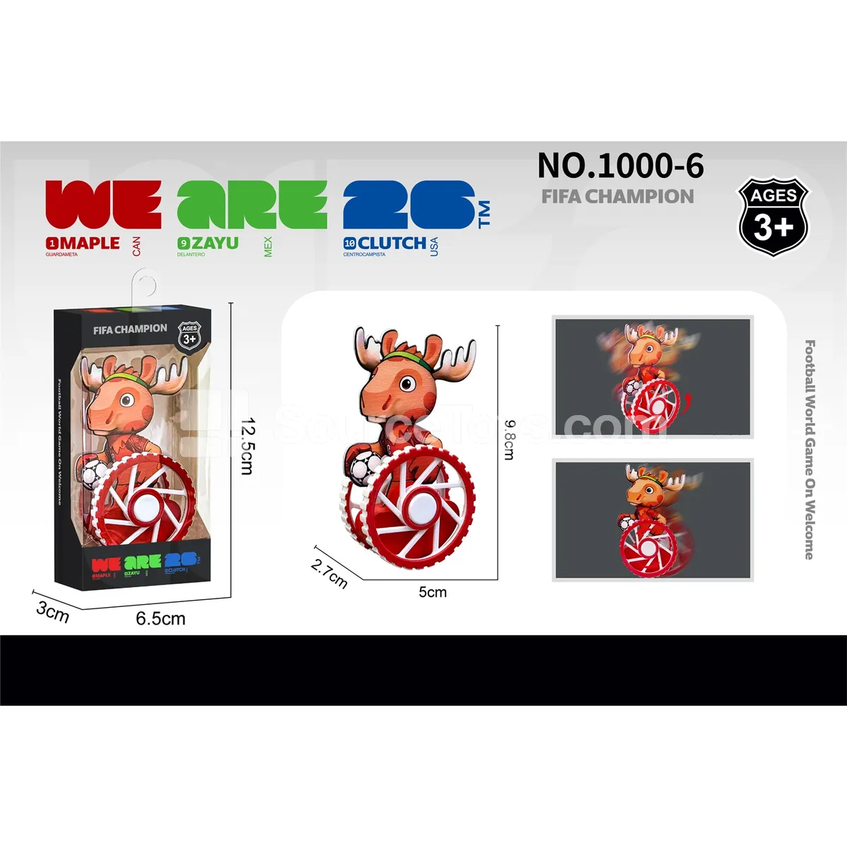 World Cup Mascot Vinyl Roly-Poly Toy World Cup Mascot Vinyl Roly-Poly Toy