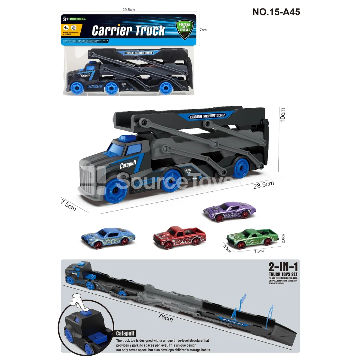 Launch Track Car with 2 Muscle Cars Launch Track Car with 2 Muscle Cars