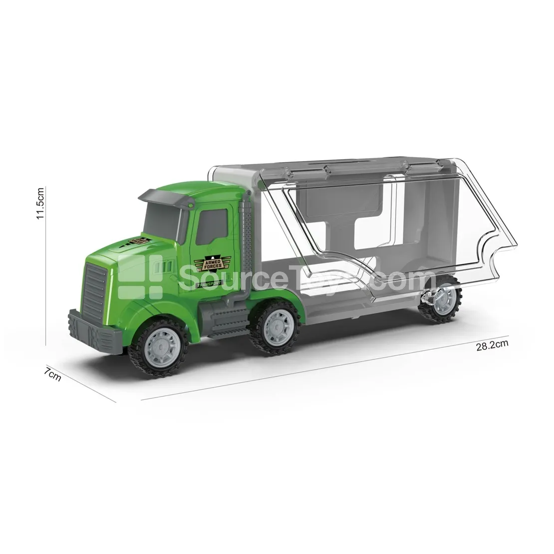Military Storage Truck with 4 Military Vehicles Military Storage Truck with 4 Military Vehicles