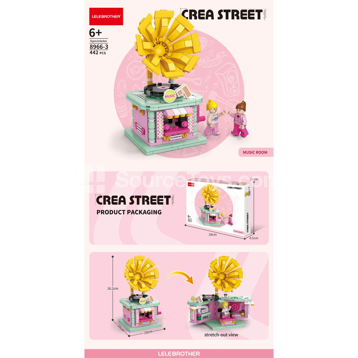 Music Classroom 442 Pcs Building Set