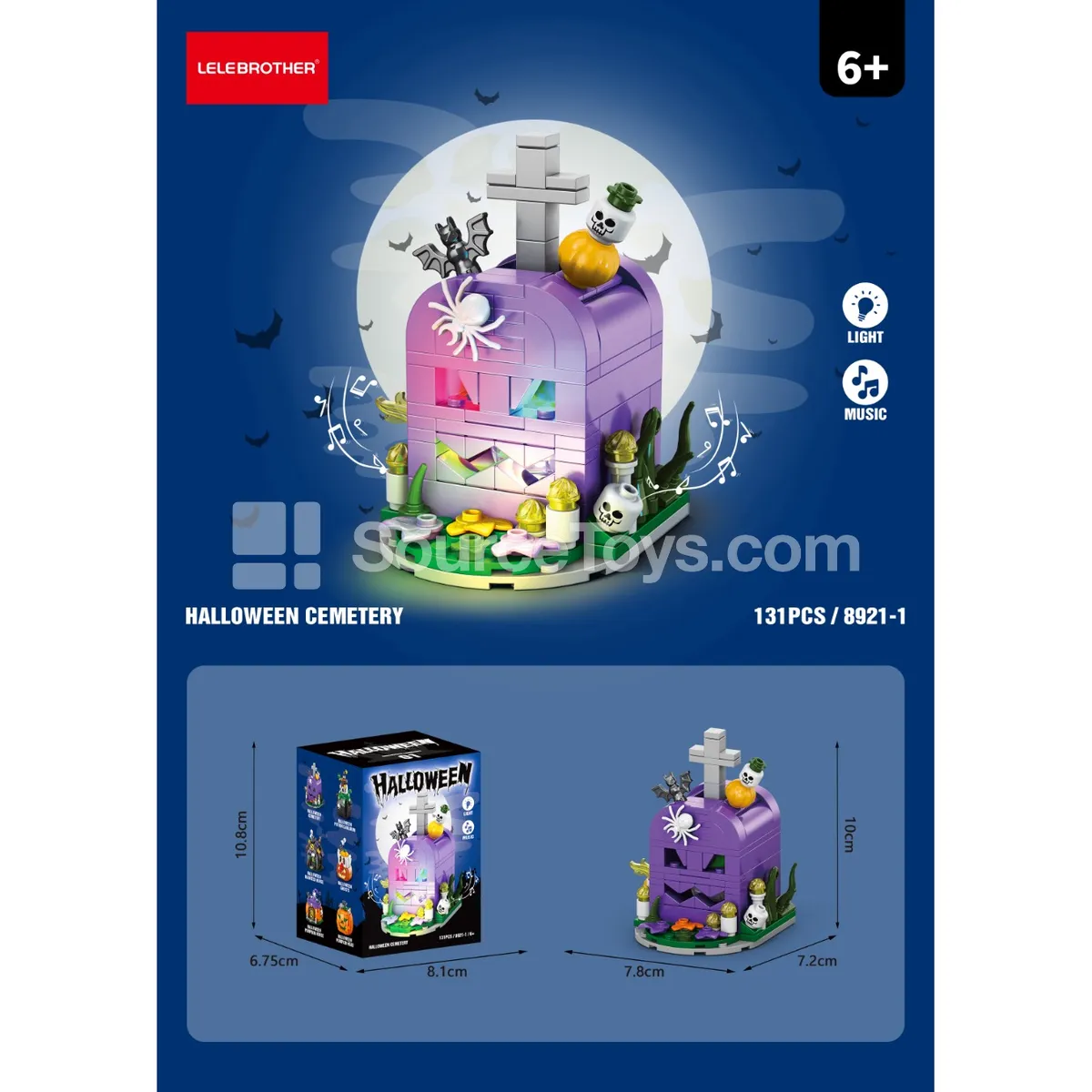 Halloween Graveyard Light & Sound Set 131pcs Halloween Graveyard Light & Sound Set 131pcs