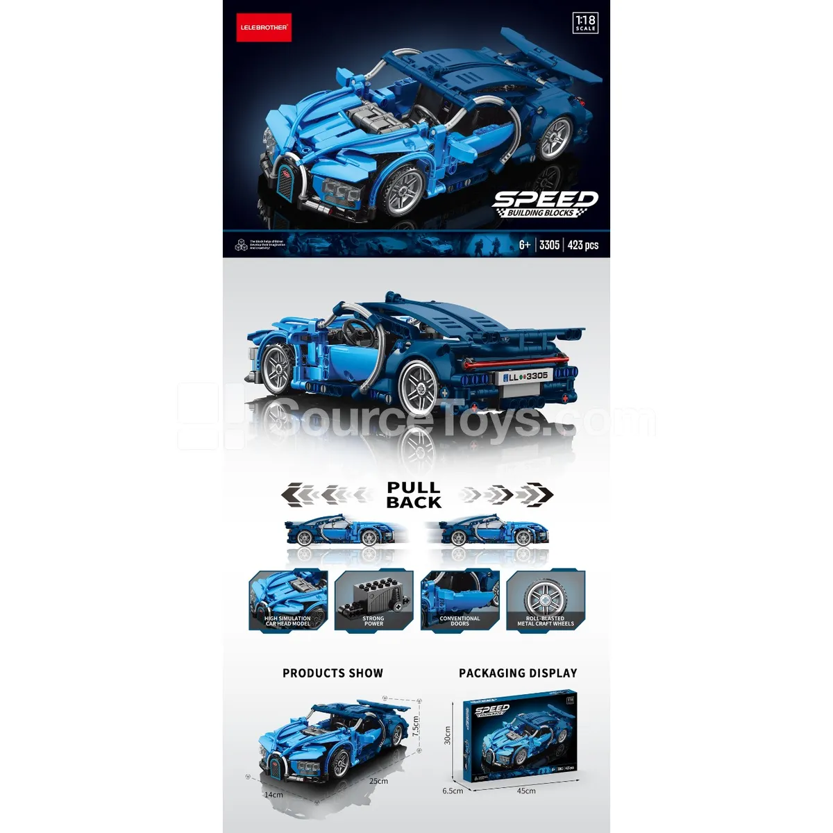 1:18 Pullback Car 423PCS 1:18 Pullback Car 423PCS