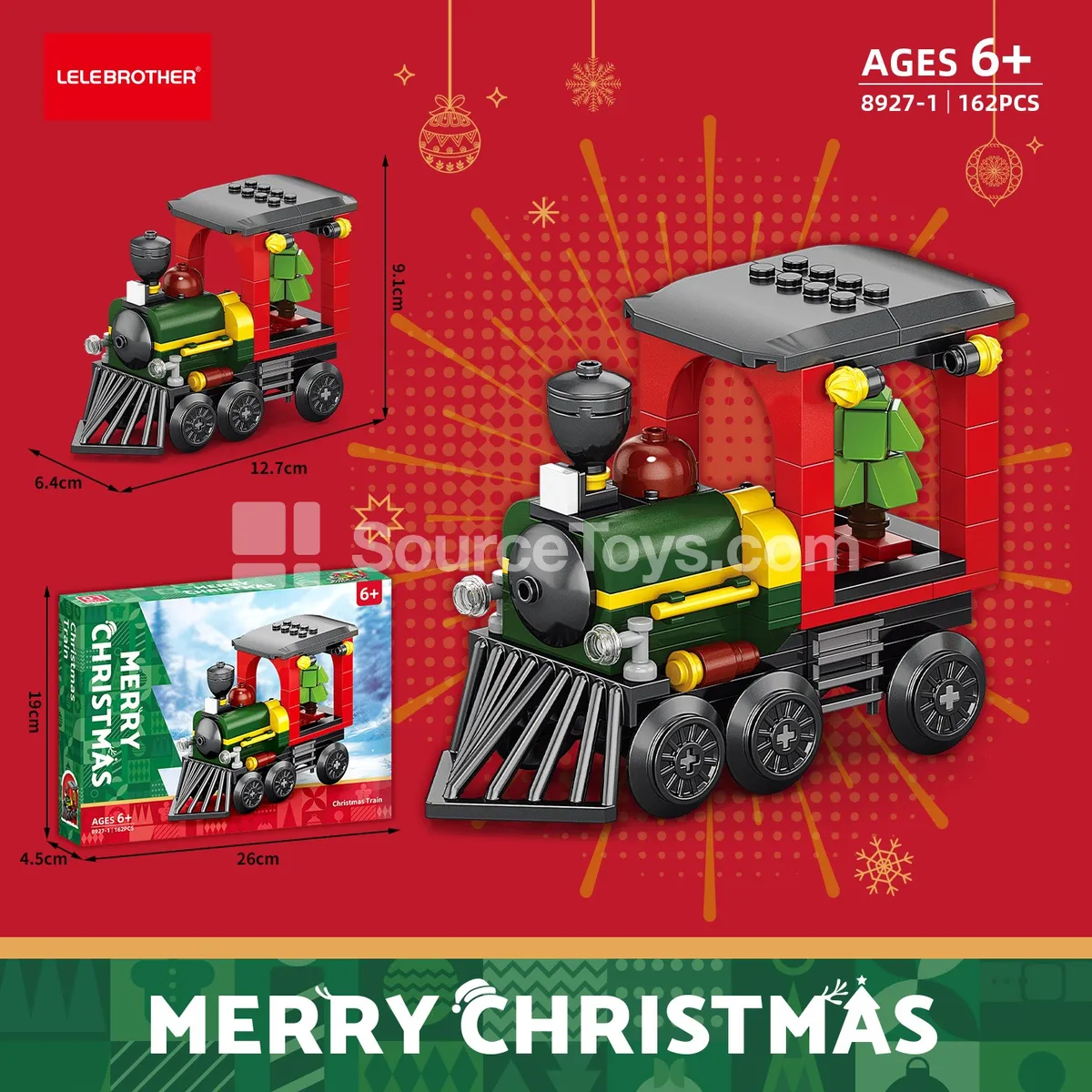 162-Piece Christmas Train Set 162-Piece Christmas Train Set