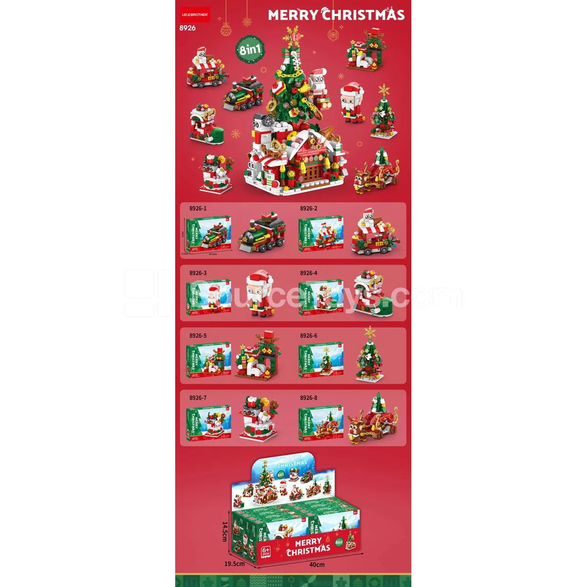 Christmas 8-in-1 Building Blocks Set 903 Pcs Christmas 8-in-1 Building Blocks Set 903 Pcs