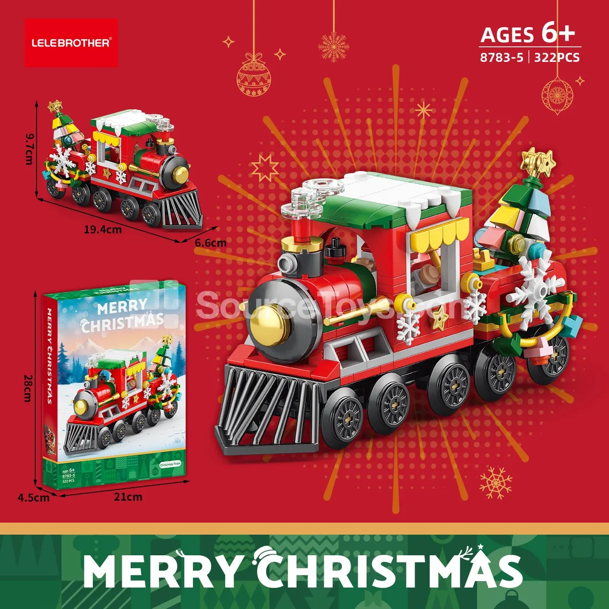 Christmas Train Building Blocks 322pcs Christmas Train Building Blocks 322pcs
