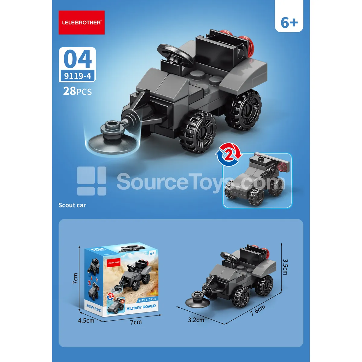 Reconnaissance Vehicle 28-Piece Set Reconnaissance Vehicle 28-Piece Set