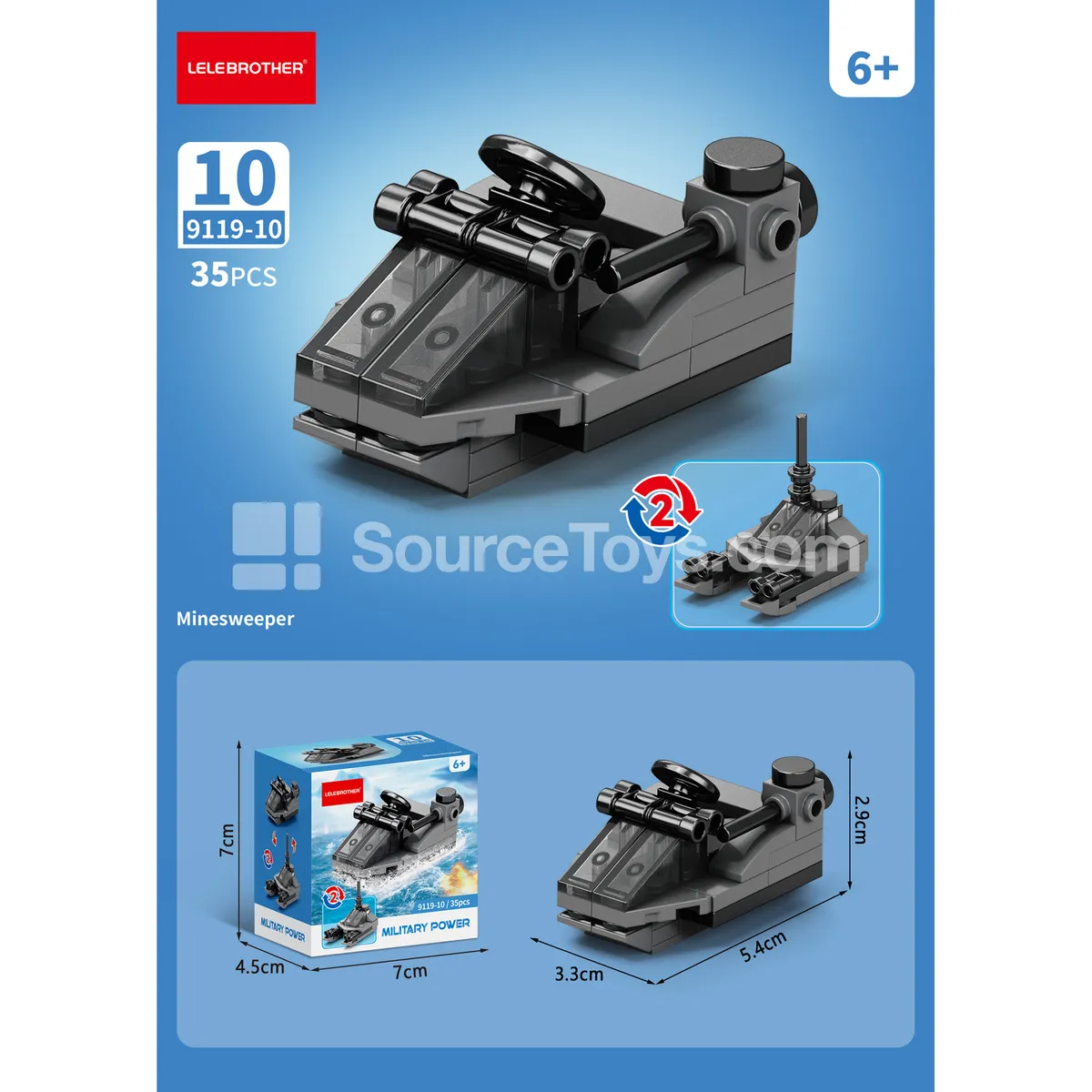 Minesweeper Ship Set 35PCS Minesweeper Ship Set 35PCS