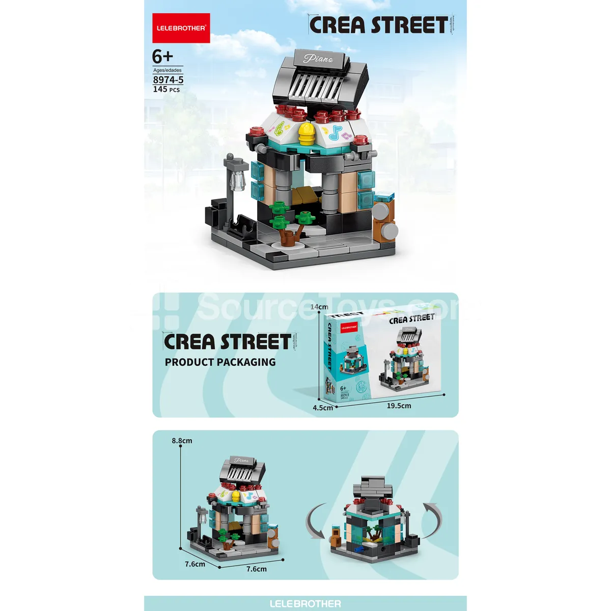 Piano Store Building Set 145 PCS