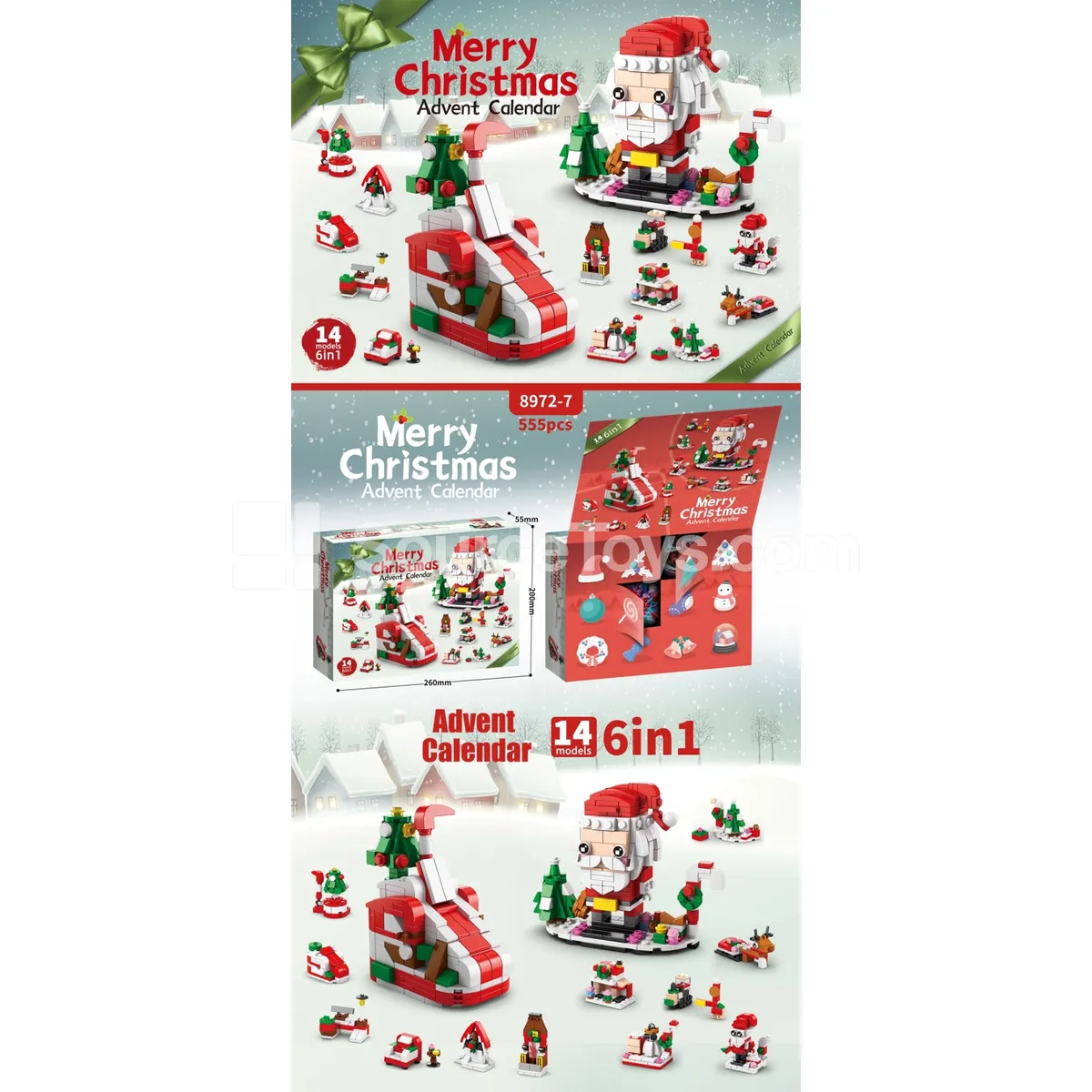 Christmas Blind Box G (12 Holes) Budget Bulk 555pcs
