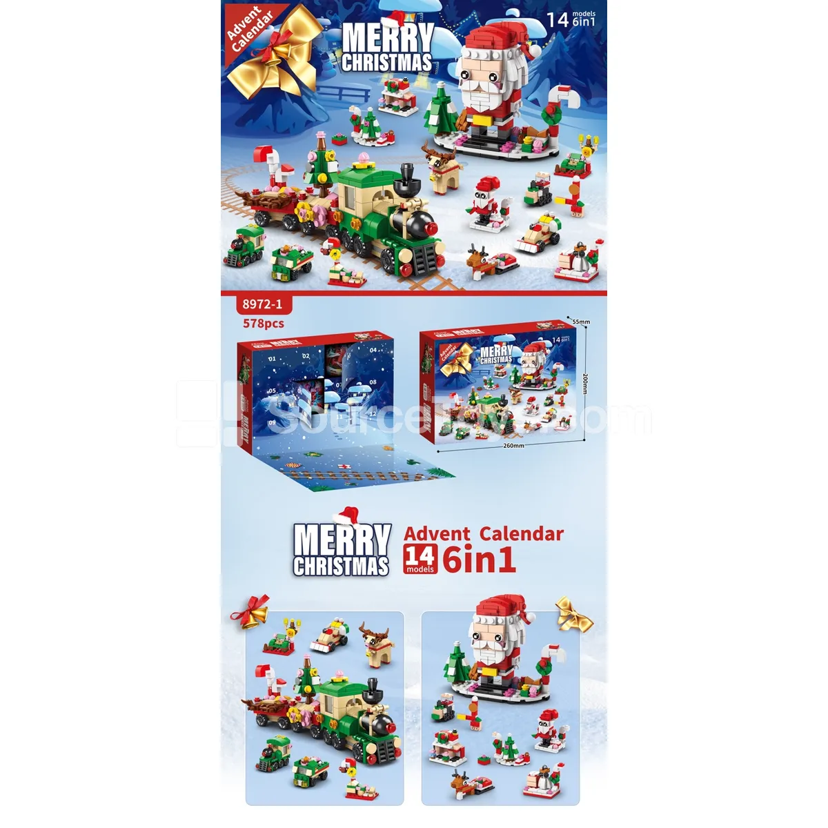 Christmas Blind Box A (12 Holes) Value Pack 578 Pcs Christmas Blind Box A (12 Holes) Value Pack 578 Pcs