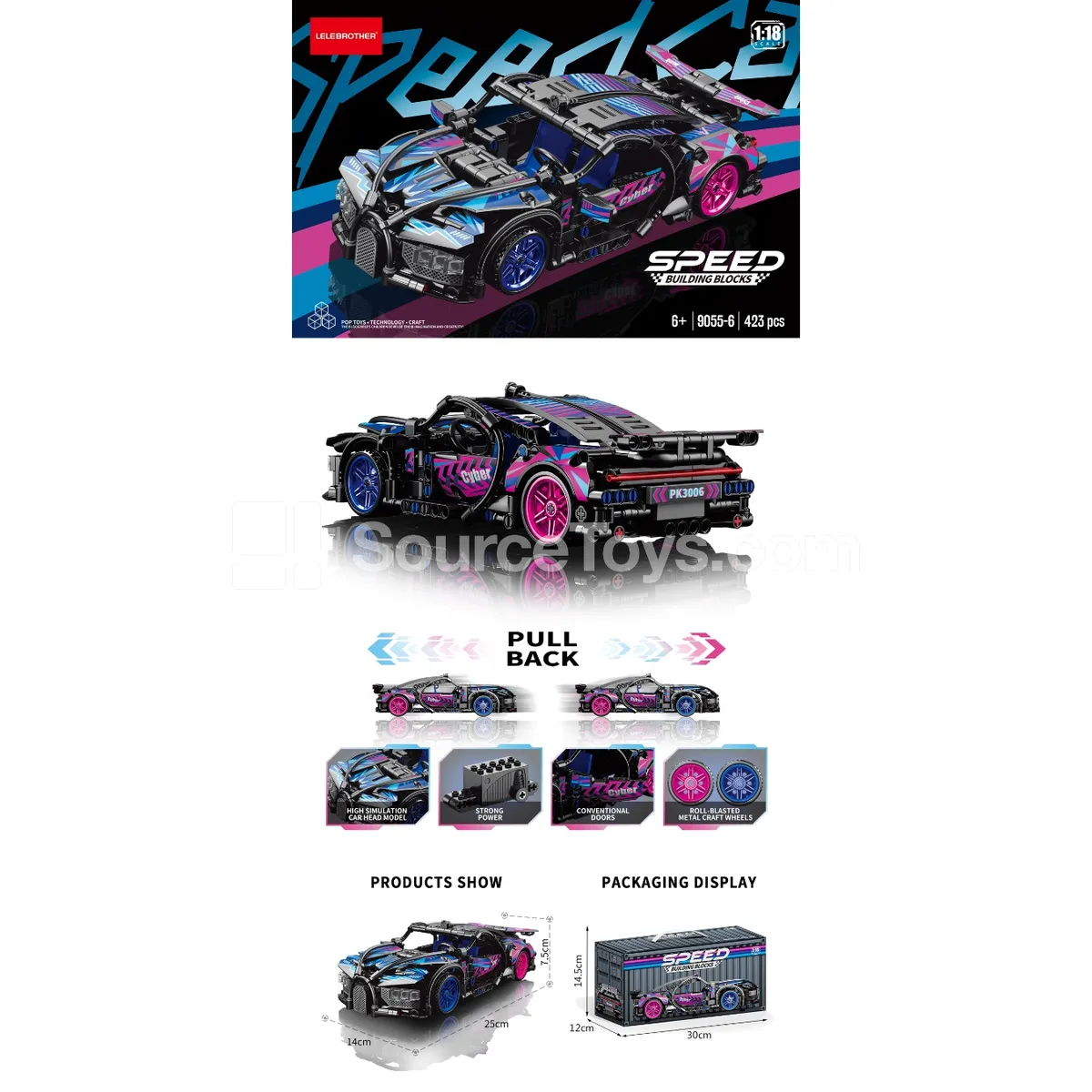 1:18 Friction Powered Car Container Set 423PCS 1:18 Friction Powered Car Container Set 423PCS