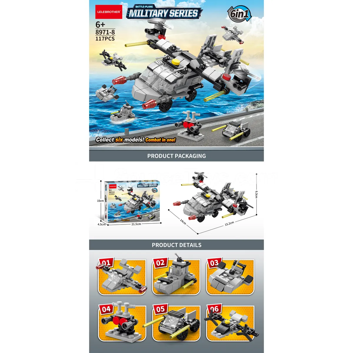 Osprey 6-in-1 Building Set 117PCS