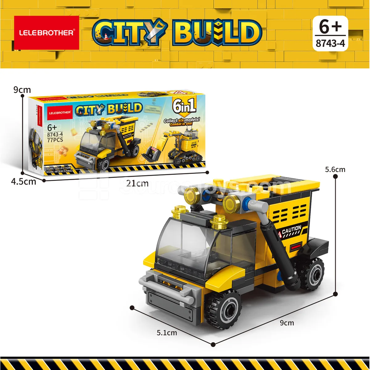 Dump Truck Building Blocks Set 77 Pcs Dump Truck Building Blocks Set 77 Pcs