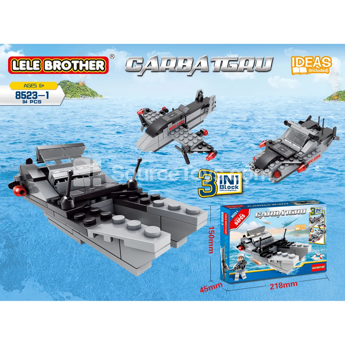 Aircraft Carrier Battle Group 94 PCS Building Blocks Set Aircraft Carrier Battle Group 94 PCS Building Blocks Set