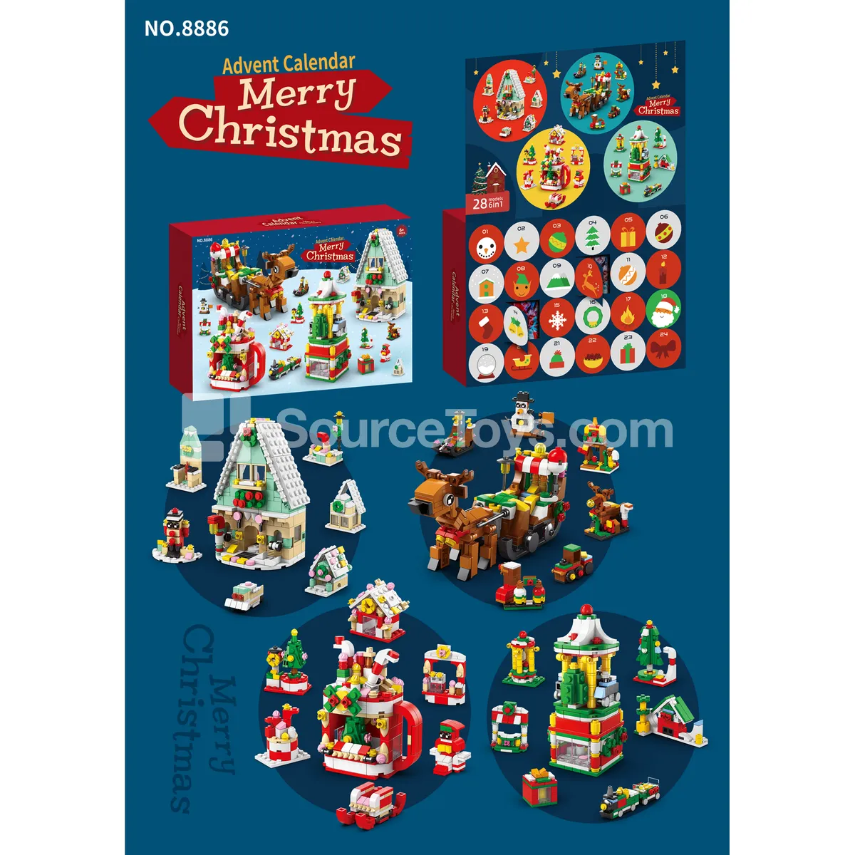 Christmas Sleigh Blind Box (High-Volume Low-Price) 1099PCS