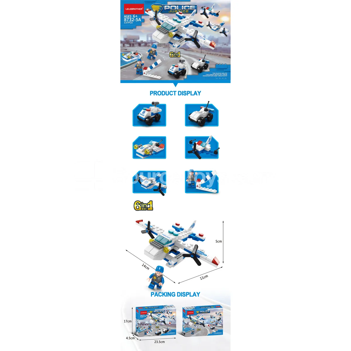 Mini Guard 6-in-1 Building Blocks 137pcs Mini Guard 6-in-1 Building Blocks 137pcs