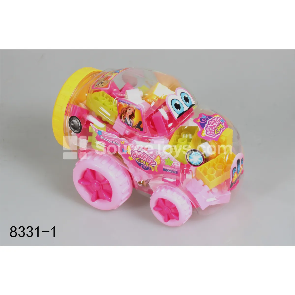 Girls Series Beetle Car Educational Building Blocks, Assorted Colors, 250g (Approx. 55 Pcs) Girls Series Beetle Car Educational Building Blocks, Assorted Colors, 250g (Approx. 55 Pcs)
