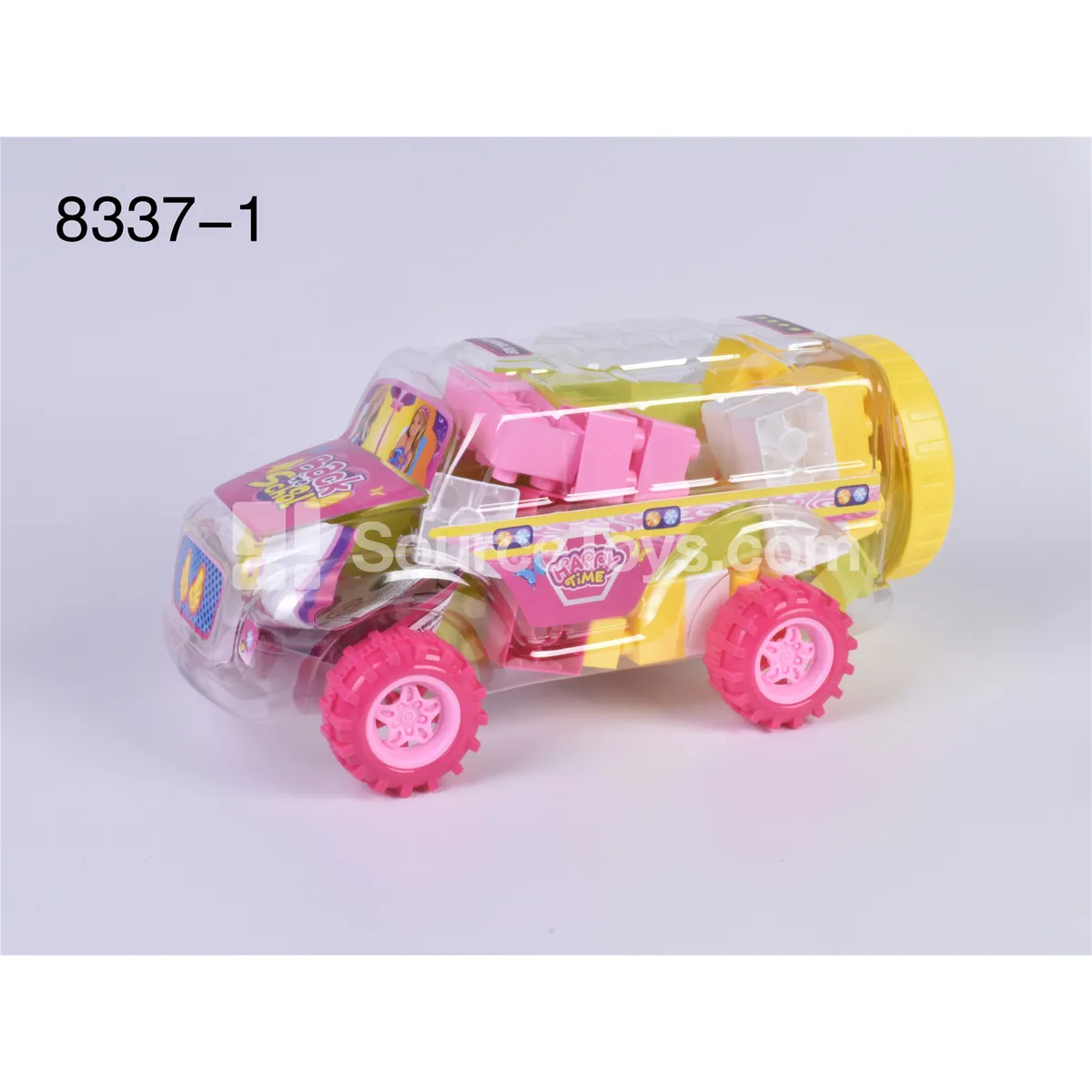 Girls Series School Bus Educational Building Blocks Assorted Colors 200g (Approx. 40-50 PCS) Girls Series School Bus Educational Building Blocks Assorted Colors 200g (Approx. 40-50 PCS)