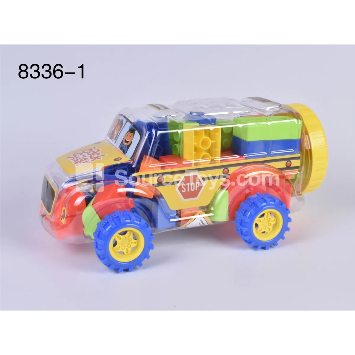 School Bus Building Blocks Assorted Colors 200g (40-50 PCS) School Bus Building Blocks Assorted Colors 200g (40-50 PCS)