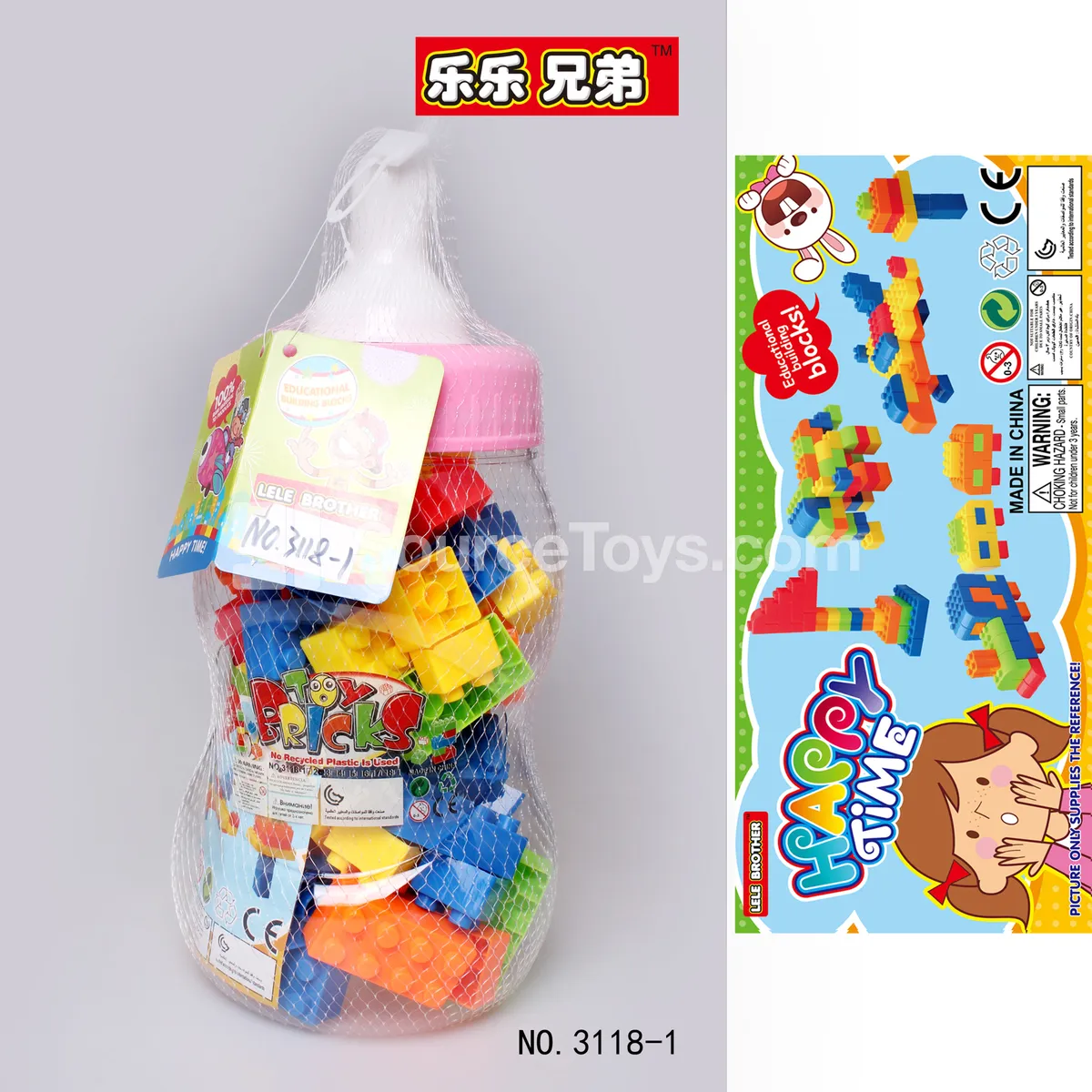 Milk Bottle Building Blocks Assorted Colors 200g (40-50 PCS) Milk Bottle Building Blocks Assorted Colors 200g (40-50 PCS)