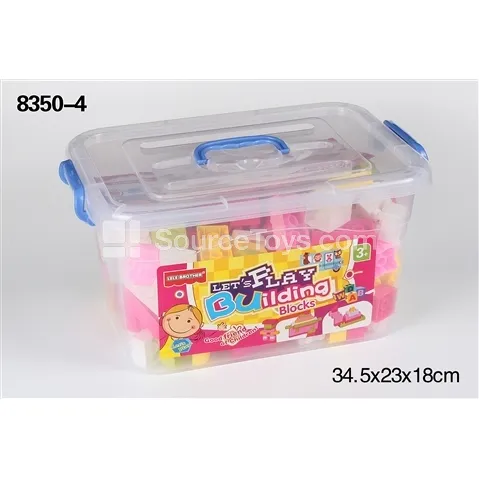 No.1 Building Block Storage Box, Assorted Colors, 700g (Approx. 140 PCS) No.1 Building Block Storage Box, Assorted Colors, 700g (Approx. 140 PCS)