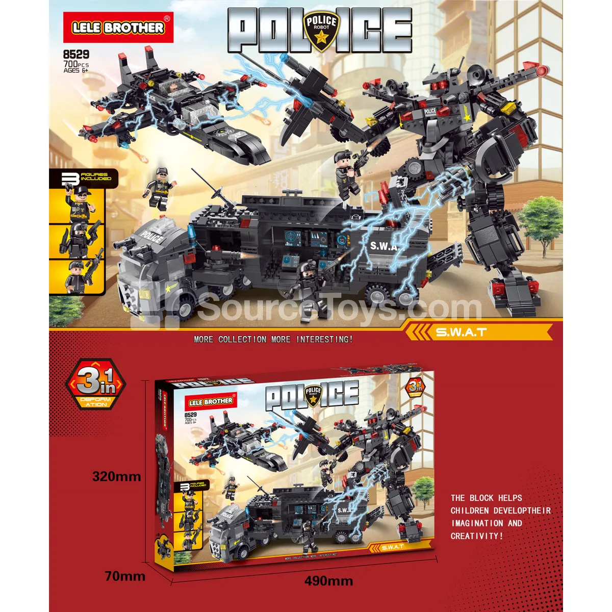 Police Action Figure (700 PCS) Display Box Police Action Figure (700 PCS) Display Box