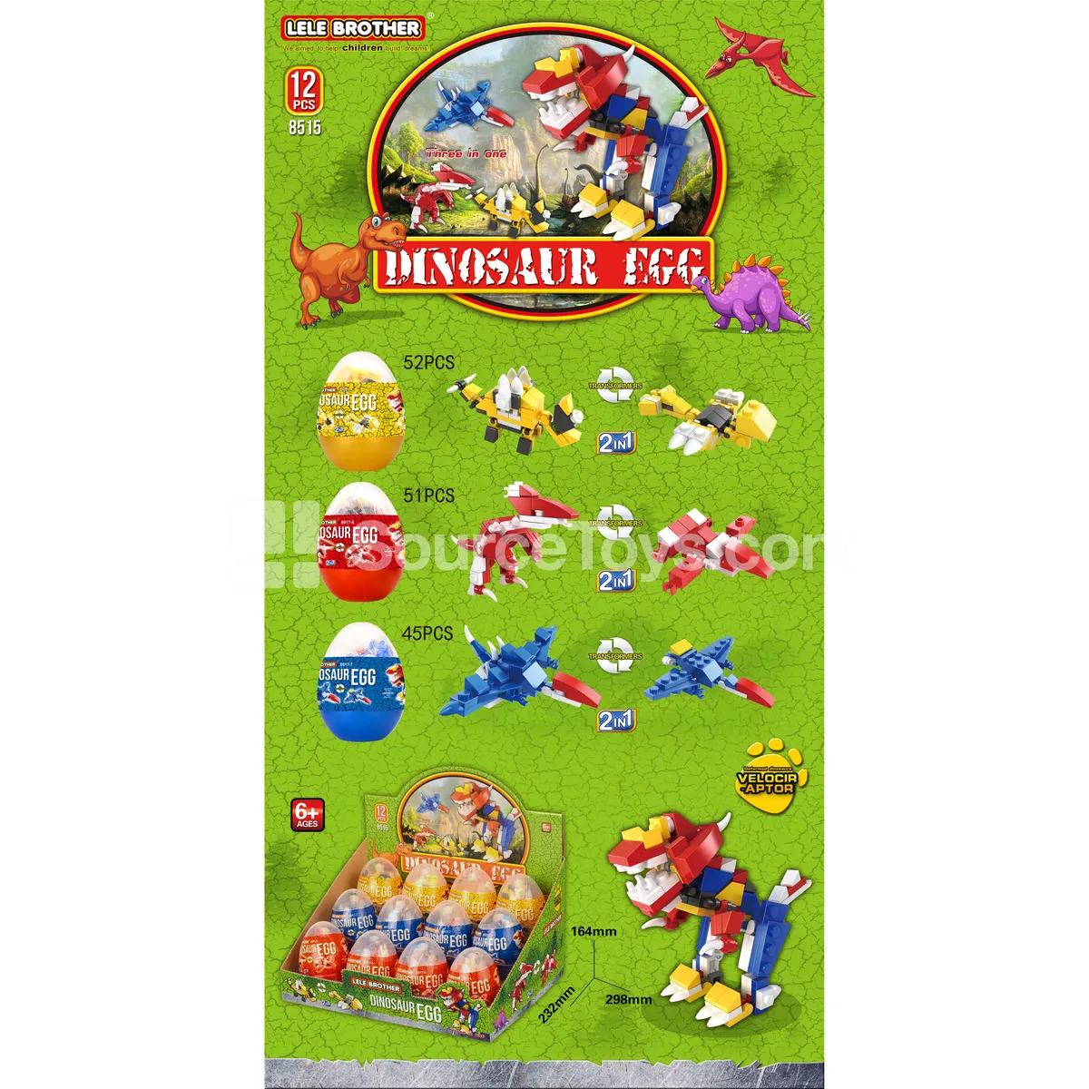 3-in-1 Dinosaur Toy 3-in-1 Dinosaur Toy