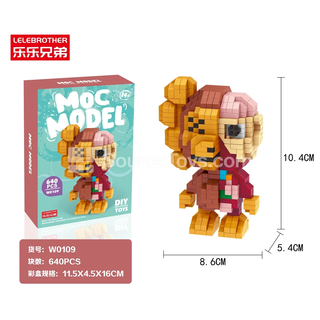Street Style Monkey Anatomy Model 640 PCS Street Style Monkey Anatomy Model 640 PCS