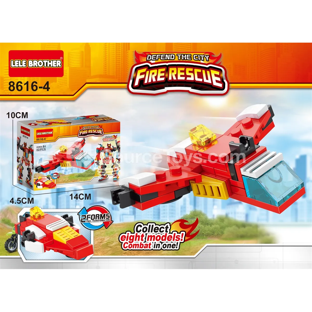 Fire Series High-Altitude Patrol Plane 42pcs Fire Series High-Altitude Patrol Plane 42pcs