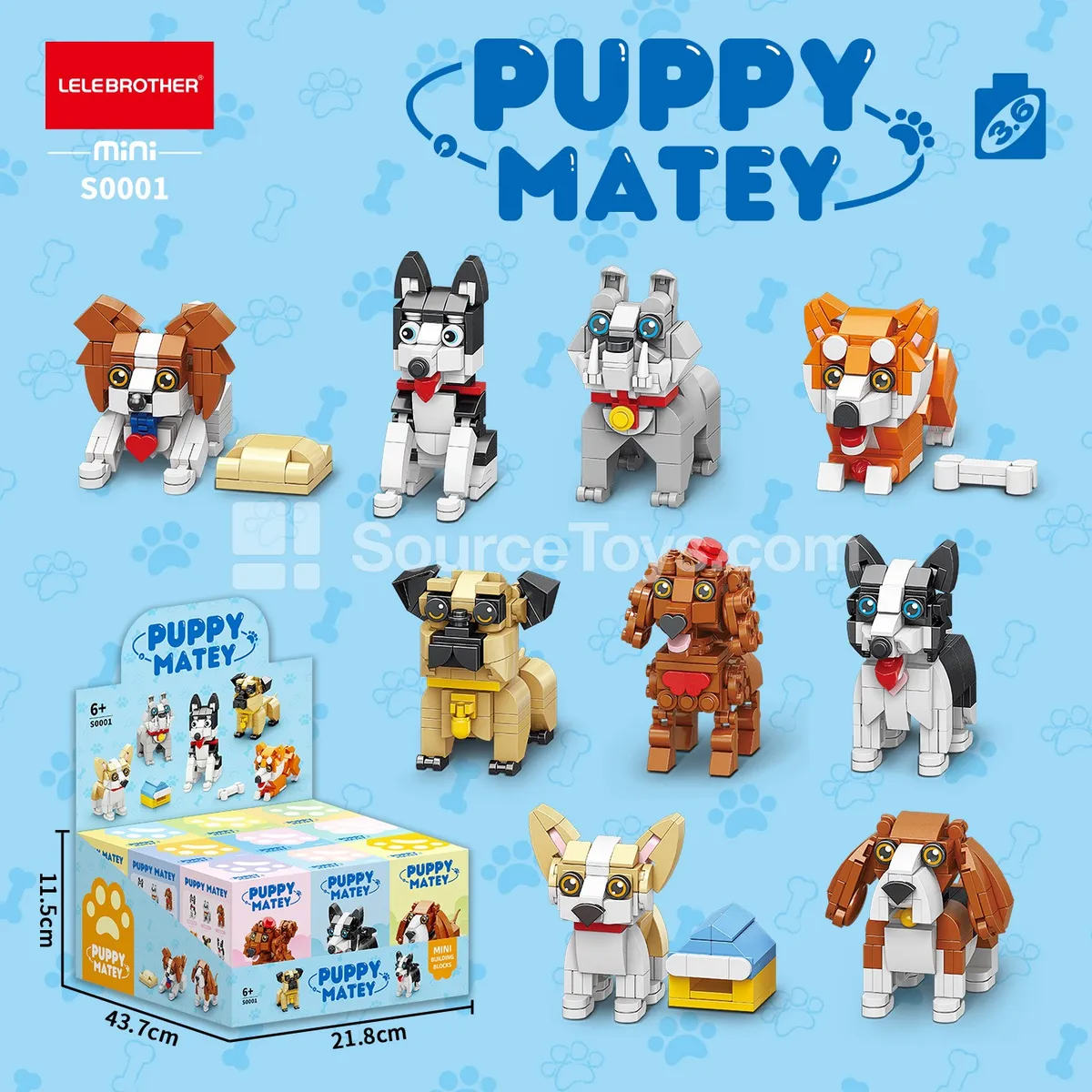 Cute Dog Companion 1002PCS Cute Dog Companion 1002PCS