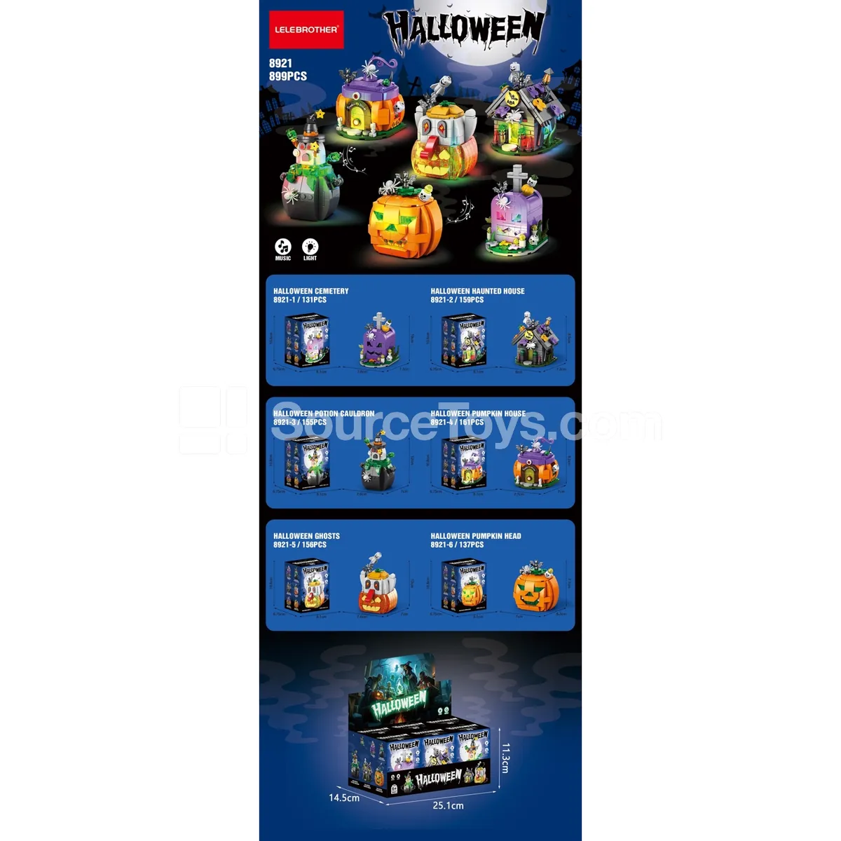Halloween Light & Sound 899-Piece Set Halloween Light & Sound 899-Piece Set