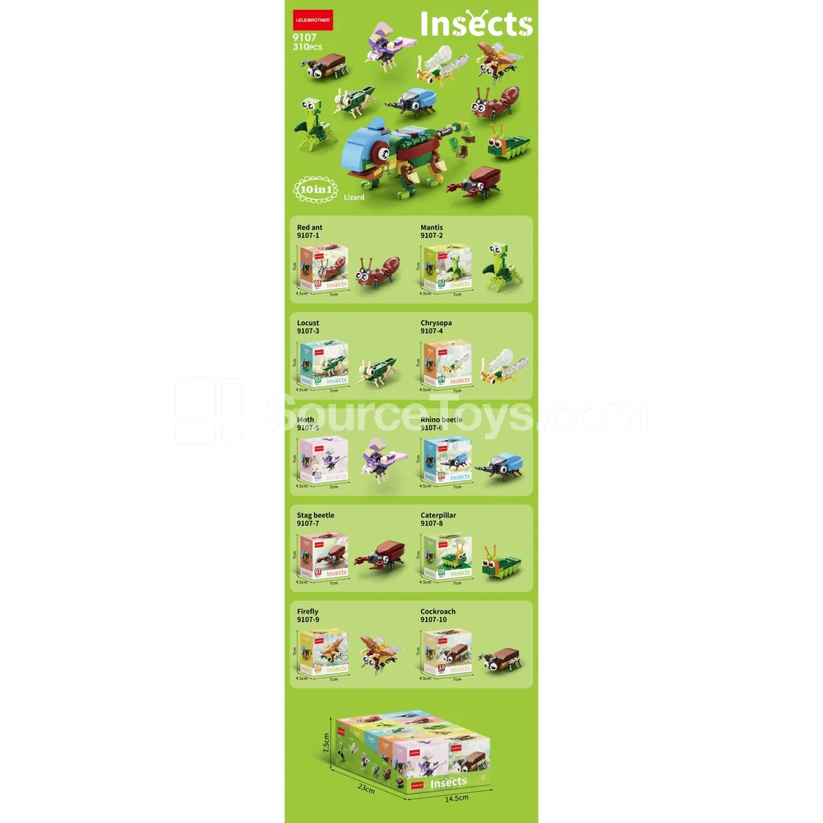 Fashion Insect 310PCS Building Blocks Fashion Insect 310PCS Building Blocks