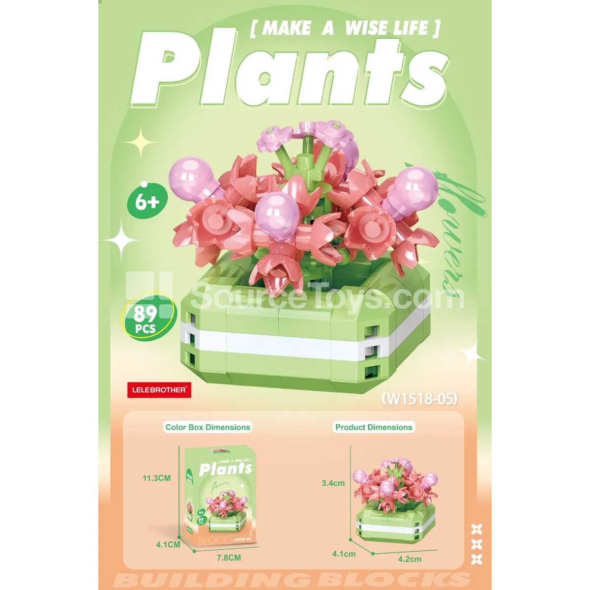 Flower Bouquet 89PCS Building Blocks Flower Bouquet 89PCS Building Blocks