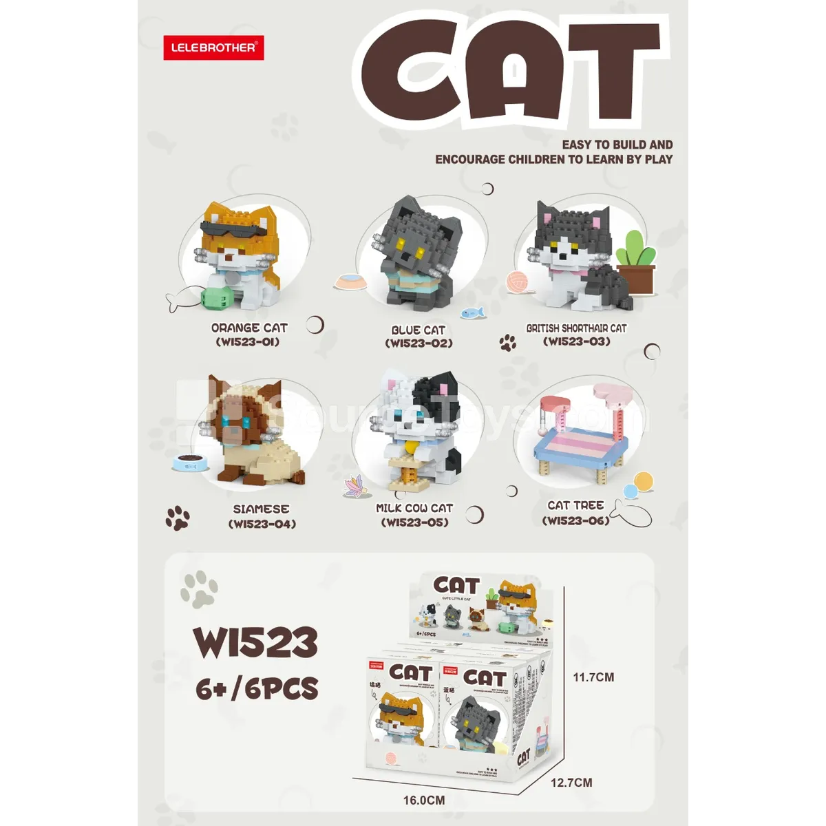 Cat Display Box 2 (6 Styles Assorted) Cat Display Box 2 (6 Styles Assorted)