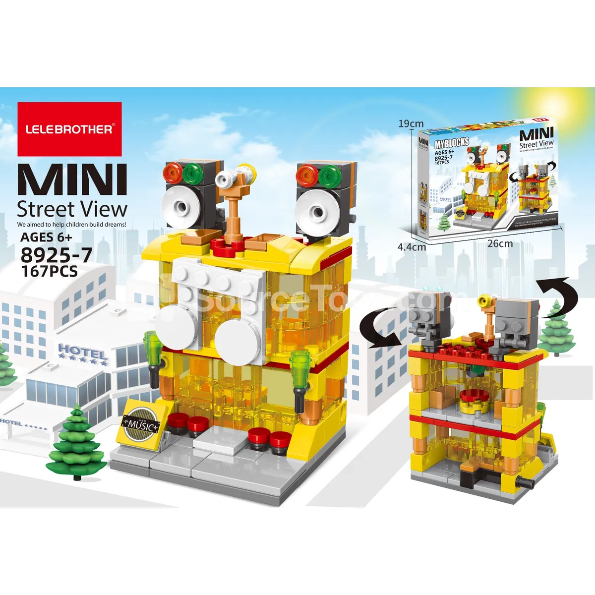 Mini Street View KTV Building Blocks 177PCS Mini Street View KTV Building Blocks 177PCS