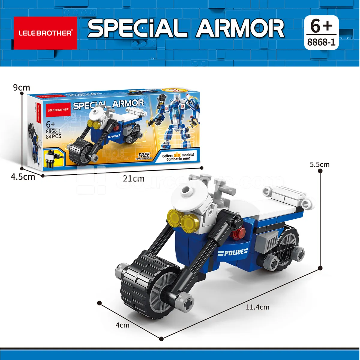 Off-Road Motorcycle Building Set 84PCS Off-Road Motorcycle Building Set 84PCS