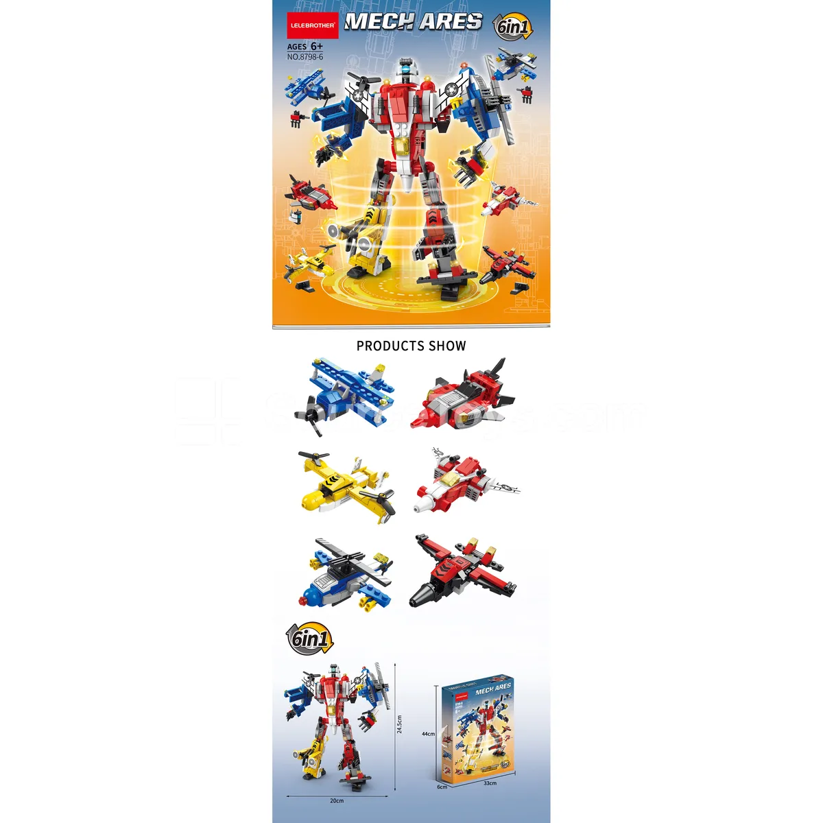 Aircraft Mech 545pcs Building Blocks