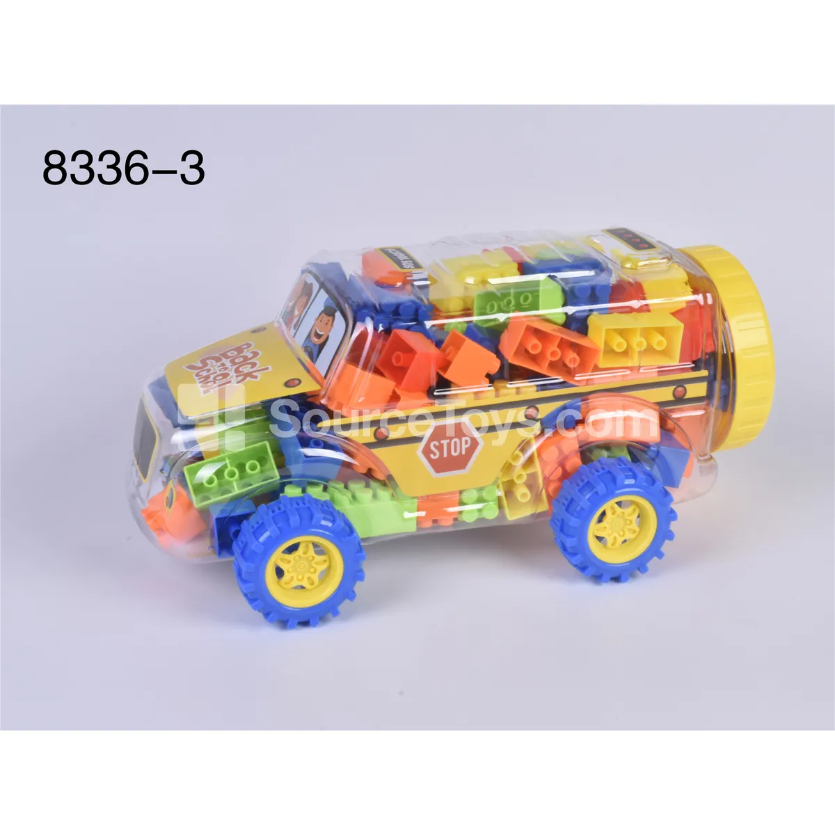School Bus Building Blocks Assorted Colors 280g (approx. 80-90 PCS) School Bus Building Blocks Assorted Colors 280g (approx. 80-90 PCS)