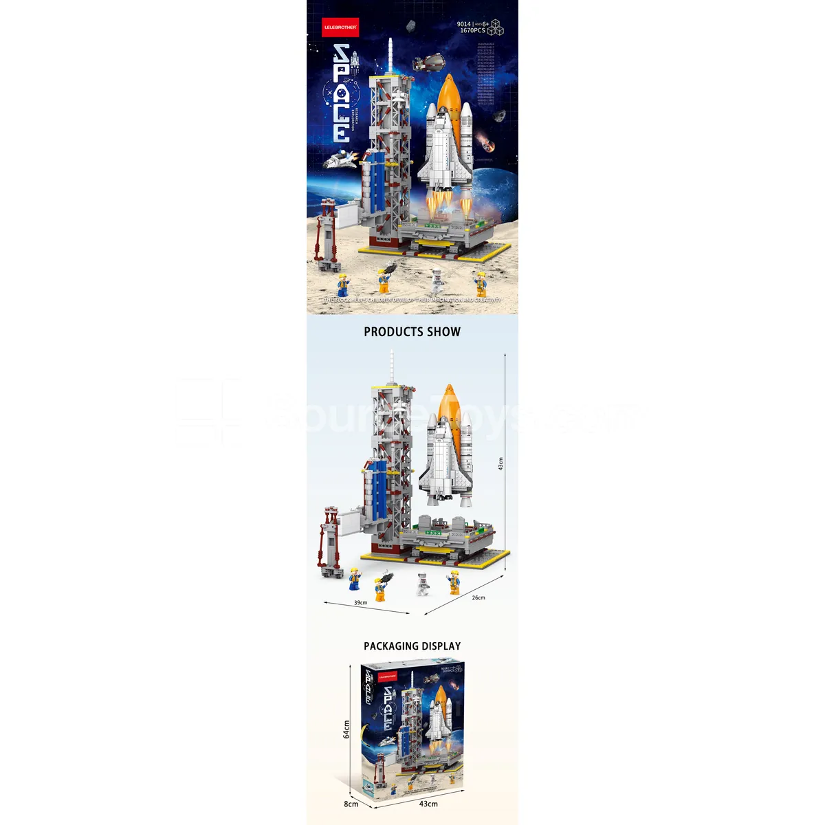Space Shuttle Building Blocks 1670PCS Space Shuttle Building Blocks 1670PCS